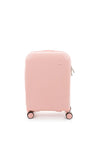 Valentino Wood 21” 8 Wheel Spinner Cabin Suitcase, Powder Pink