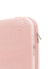 Valentino Wood 21” 8 Wheel Spinner Cabin Suitcase, Powder Pink