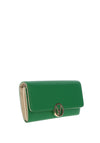 Valentino July Large Logo Wallet, Verde