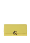 Valentino July Large Logo Wallet, Lime