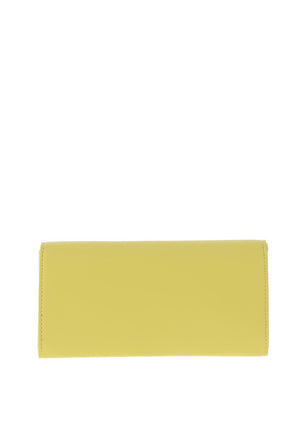 Valentino July Large Logo Wallet, Lime