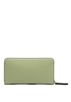 Valentino Katong Pebbled V Large Wallet, Sage Green