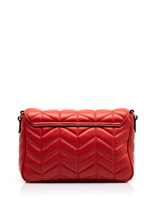 Valentino Petal Re Quilted Crossbody Bag, Red