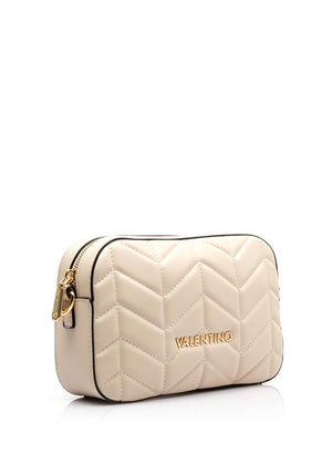 Valentino Petal Re Quilted Camera Bag, Ecru