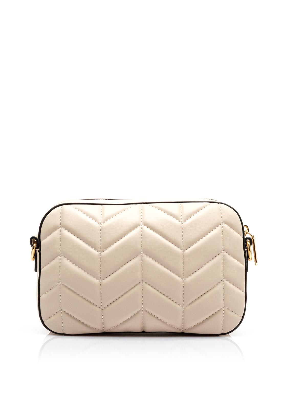 Valentino Petal Re Quilted Camera Bag, Ecru
