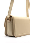 Valentino Floren Smooth Mini Flap Over Crossbody Bag, Beige