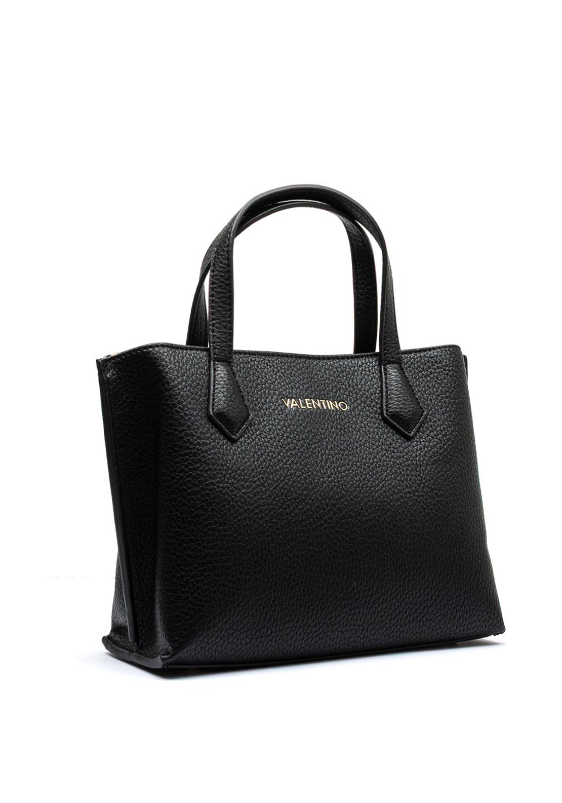 Valentino Fall Re Pebble Grain Mini Grab Bag, Black