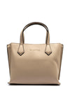 Valentino Fall Re Pebble Grain Mini Grab Bag, Beige