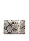 Valentino Ember Snake Print Crossbody Bag, Grey Multi