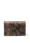 Valentino Ember Snake Print Crossbody Bag, Brown Multi