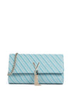 Valentino Divina Summer Woven Clutch Bag, Blue