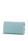 Valentino Divina Summer Woven Clutch Bag, Blue