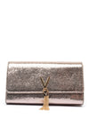 Valentino Divina Reptile Print Clutch Bag, Bronze
