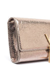 Valentino Divina Reptile Print Clutch Bag, Bronze