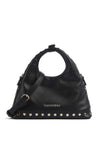 Valentino Florayne Mini Hobo Grab Bag, Black