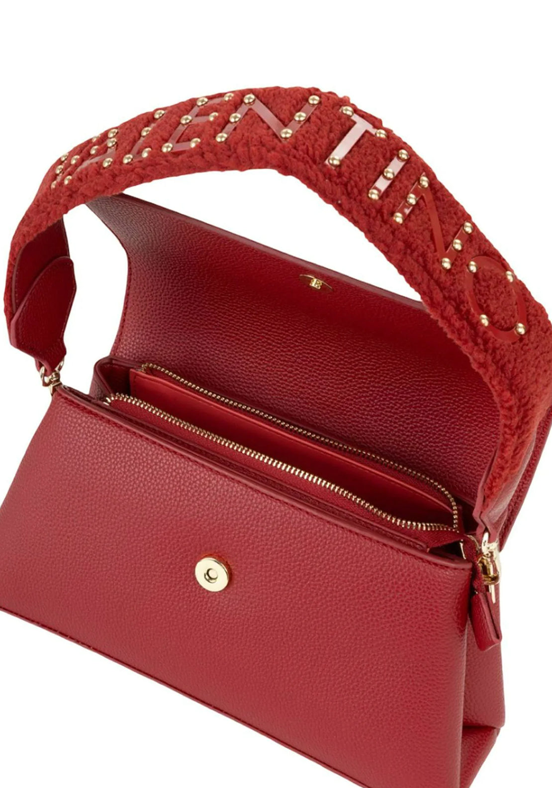 Valentino Polar Medium Shoulder Bag, Deep Red
