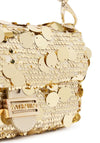 Valentino Sleet Sequin Shoulder Bag, Gold