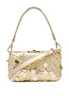 Valentino Sleet Sequin Shoulder Bag, Gold