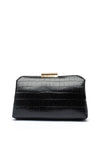 Valentino Glace Small Clutch Bag, Black