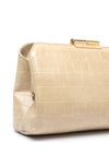 Valentino Glace Small Clutch Bag, Cream