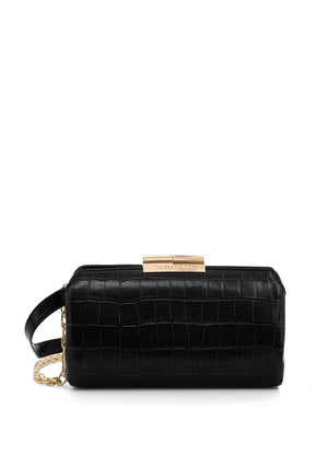 Valentino Glace Mini Clutch Bag, Black