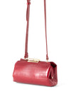 Valentino Glace Mini Clutch Bag, Deep Red