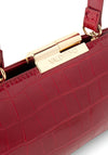 Valentino Glace Mini Clutch Bag, Deep Red