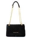 Valentino Ocarina Medium Quilted Suede Crossbody Bag, Black