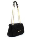 Valentino Ocarina Medium Quilted Suede Crossbody Bag, Black