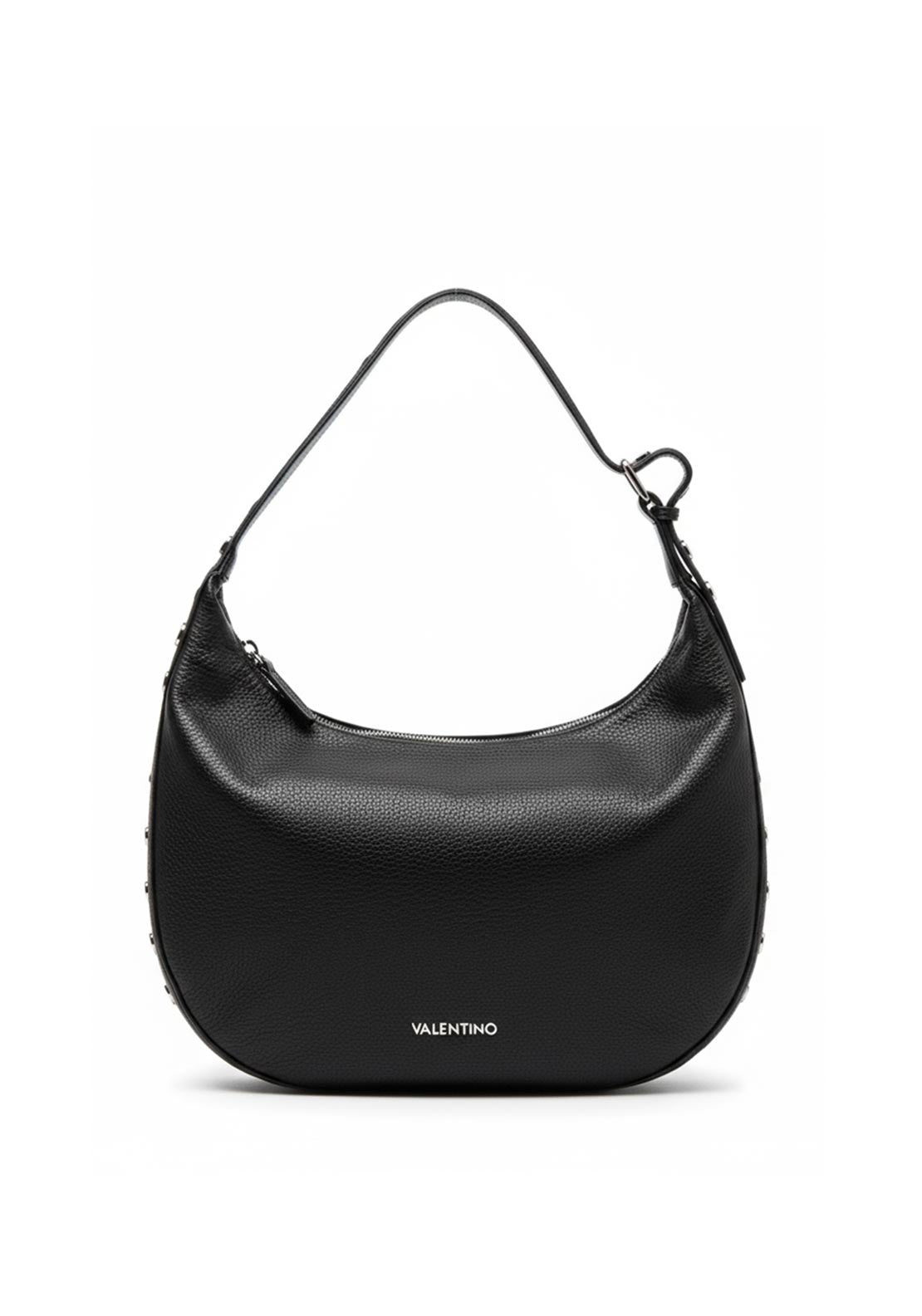Valentino Glam Studded Large Shoulder Bag, Black