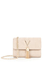 Valentino Divina Mini Suede Grab Bag, Cream