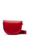 Valentino Bigs Saddle Flapover Studded Crossbody Bag, Red