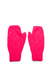 Serafina Collection Fingerless Mitten Cashmere Wool Blend Gloves, Pink