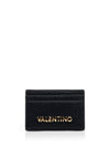 Valentino Blossom Re Pebbled Card Holder, Navy