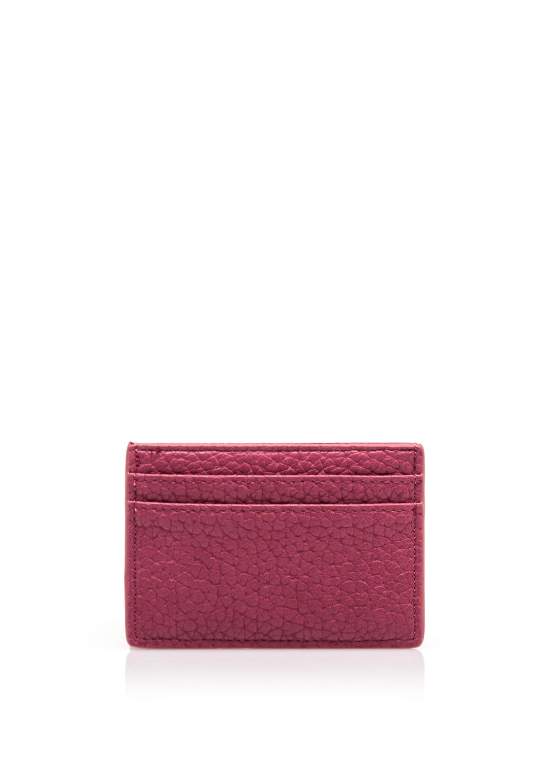 Valentino Blossom Re Pebbled Card Holder, Pink