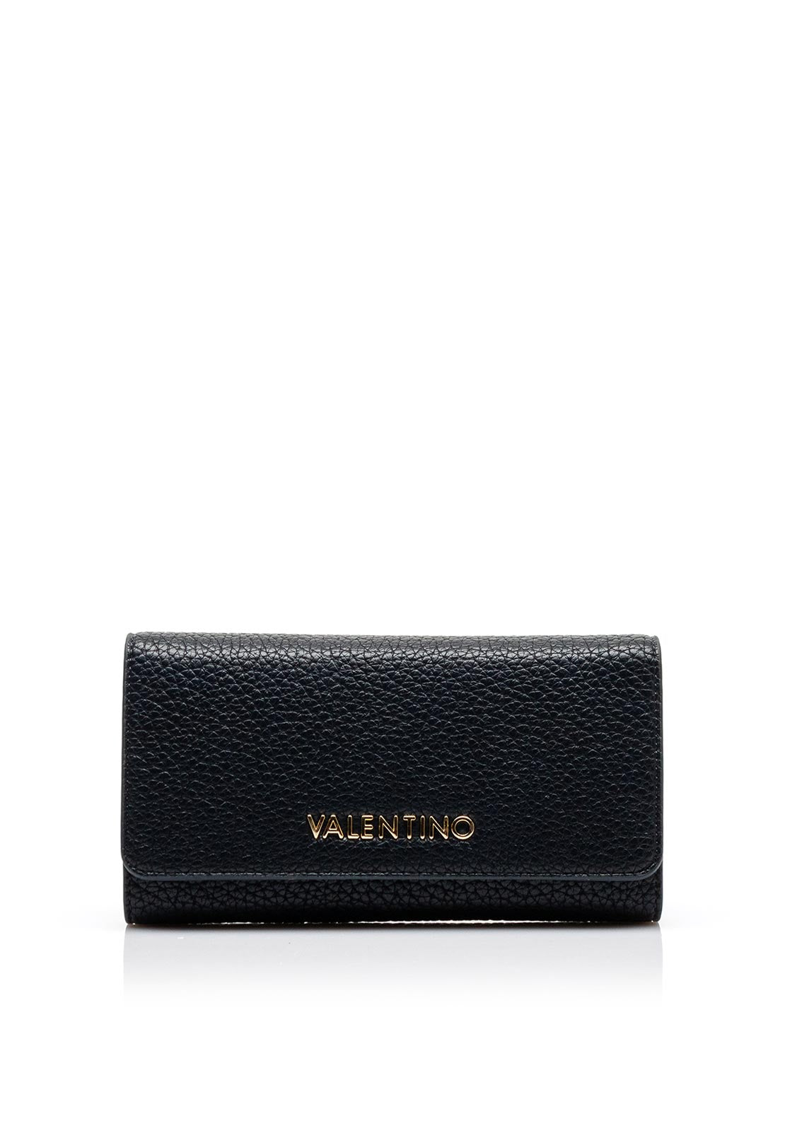 Valentino Blossom Re Flapover Wallet, Navy