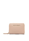 Valentino Logo Detail Wallet, Beige