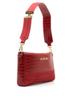 Valentino Fire Reptile Effect Crossbody Bag, Red