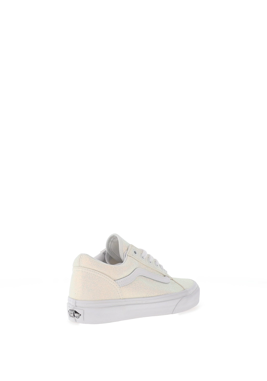Vans Older Girls Old Skool Trainers, Glitter White