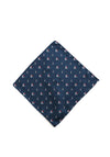 One Varones Sail Boat Print Pocket Square, Navy