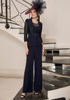 Veni Infantino 3 Piece Trouser Suit, Navy