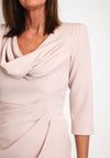 Veni Infantino Shoulder Drape Midi Pencil Dress, Blossom