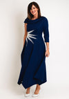 Veni Infantino Embellished Bodice High Low Dress, Navy