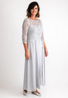 Veni Infantino Embellished Bodice Maxi Dress, Silver