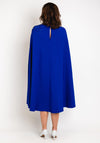 Veni Infantino Applique Cape Midi Dress, Royal Blue