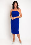 Veni Infantino Applique Cape Midi Dress, Royal Blue