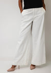 Vero Moda Annet Cotton Mid Waist Wide Jeans, White