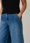 Vero Moda Annet Cotton Mid Waist Wide Jeans, Blue