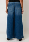 Vero Moda Annet Cotton Mid Waist Wide Jeans, Blue