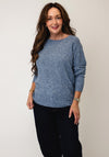 Vero Moda Doffy Knitted Round Neck Jumper, Blue